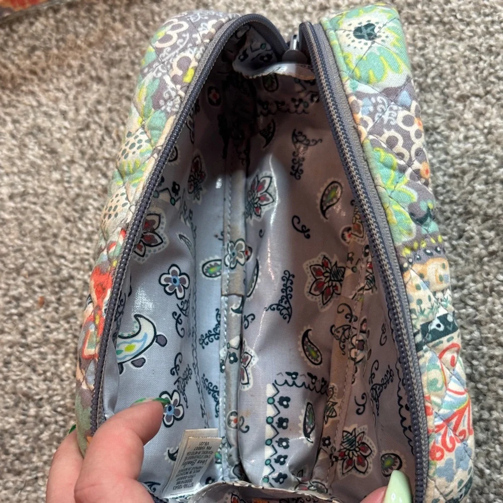 Vera Bradley Gray Cosmetic Bag
